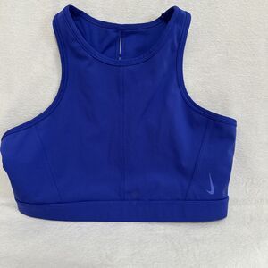 Nike Dri-fit Swoosh Racerback Medium-Support Sports Bra Blue (Size S/M? Tag Out)